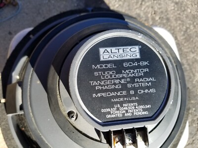 ALTEC LANSING 604-8K Duplex speaker with crossover | eBay