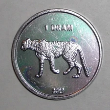 2013 Nagorno-Karabakh 1 dram Coin Cheetah Cat Animal Wildlife