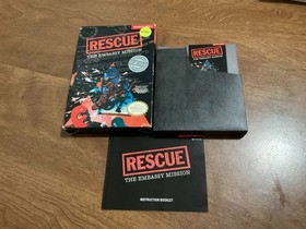 Rescue: The Embassy Mission (NES, 1990),CIB,Free Shipping/w Manual