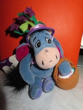 Disney EASTER bonnet Eeyore bean bag plush retired collectible eggs basket