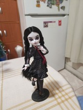bambola monster high skullector addams famiglia mercoledì 