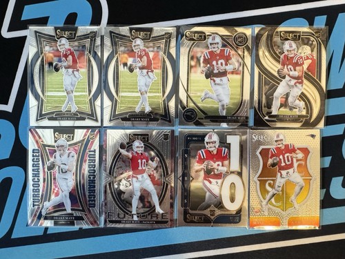 8x 2024 Select Drake Maye Rookie RC Base Insert Lot C4 Combined Shipping!