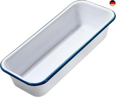 webake Brotbackform Emaille Kastenform Brotform 30cm Rechteckige Backform für 