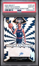 2024 PANINI SELECT YOUTH EXPLOSION SIGNATURES #YEFLW TRENTYN FLOWERS PSA 10