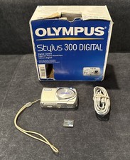 Olympus Stylus 300 3.2 megapixel Digital Camera w Memory Card  Box Works Great 