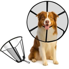Lainergie Adjustable Soft Dog Cone Collar For After Surgery Recovery