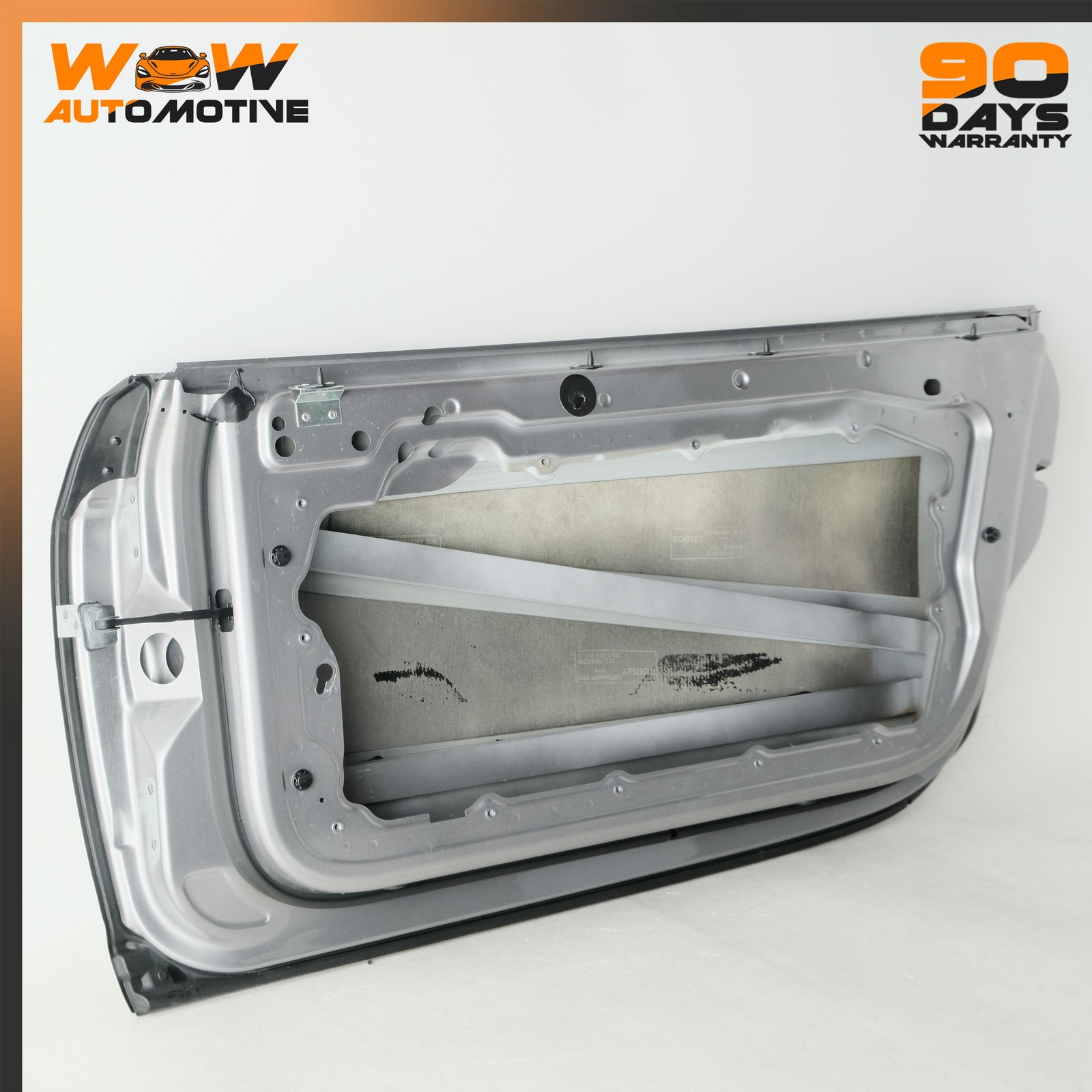 07-11 BENTLEY CONTINENTAL GTC RIGHT DOOR SHELL SILVER TEMPEST METALLIC 7P OEM