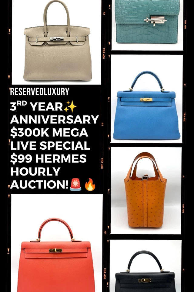 ✨300K + 3RD YEAR ANNIVERSARY, 10+HR MEGA LIVE $99 SPECIAL HERMES HOURLY✨