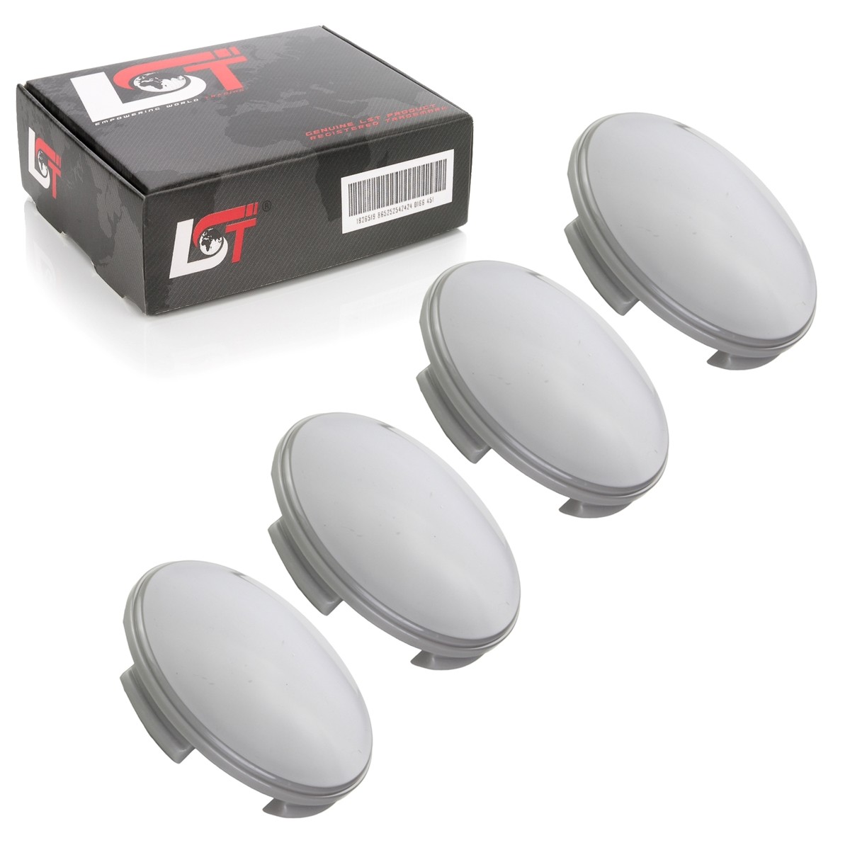 4x Hub Cap Wheel Cover Hub Cover Curved Grey ø 60mm for LEXUS