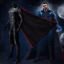Avengers Infinity War Thor Odinson Cosplay Costume Outfit Jumpsuit Cloak Suit