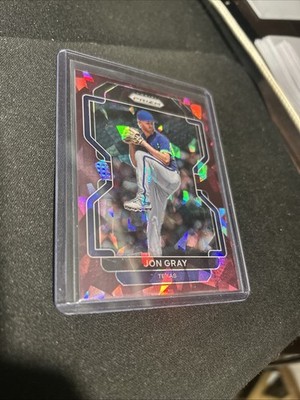2022 Panini Prizm #146 Jon Gray PURPLE ICEs SSP 22/25 Texas Rangers