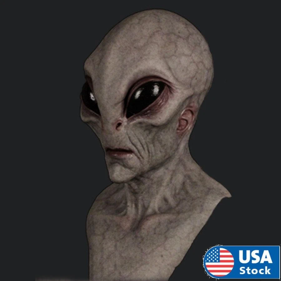 Halloween Cosplay Alien Mask Scary Horrible Horror Alien Latex Mask Magic Mask