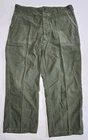 Vintage 1965 Vietnam Era Sateen Military Pants Cotton OG 107 Type 1 Trousers