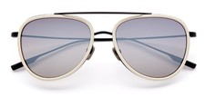 Salt Optics Paragon 55 Black Sand Oyster Mirror Titanium Polarized Sunglasses