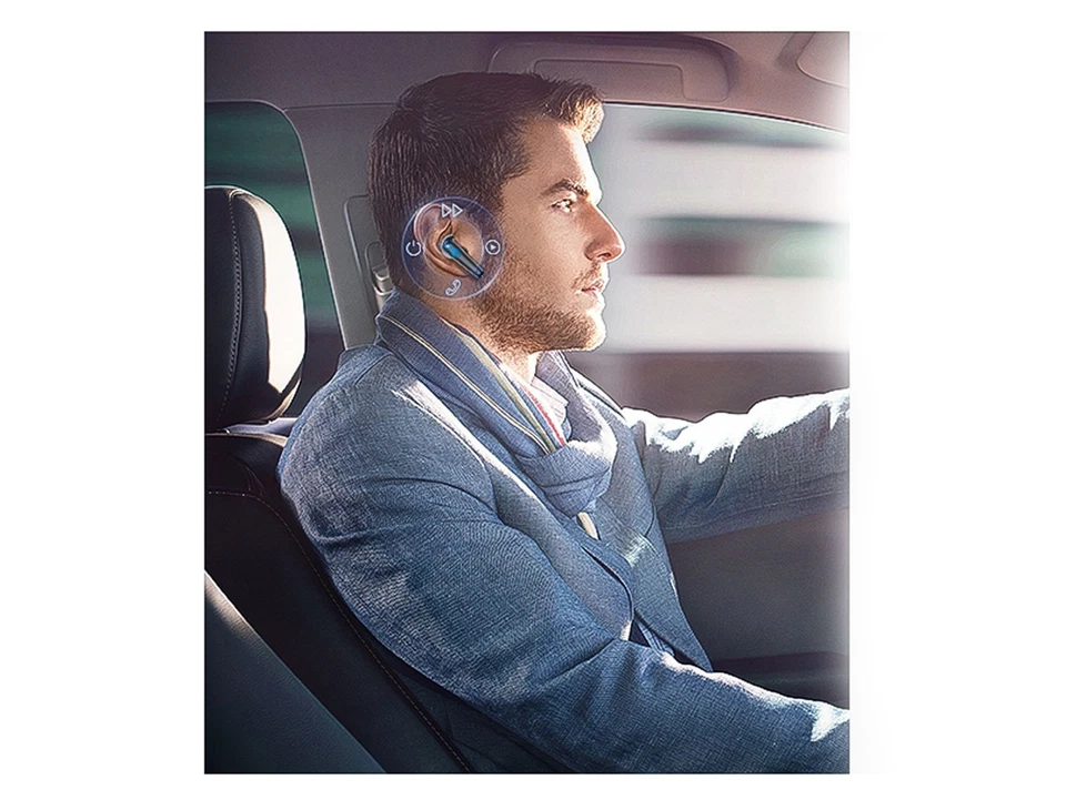 Auricolari Wireless Mic HD Riduzione Rumore USB C IP67 5.3 per iPhone Android - Immagine 3 di 3