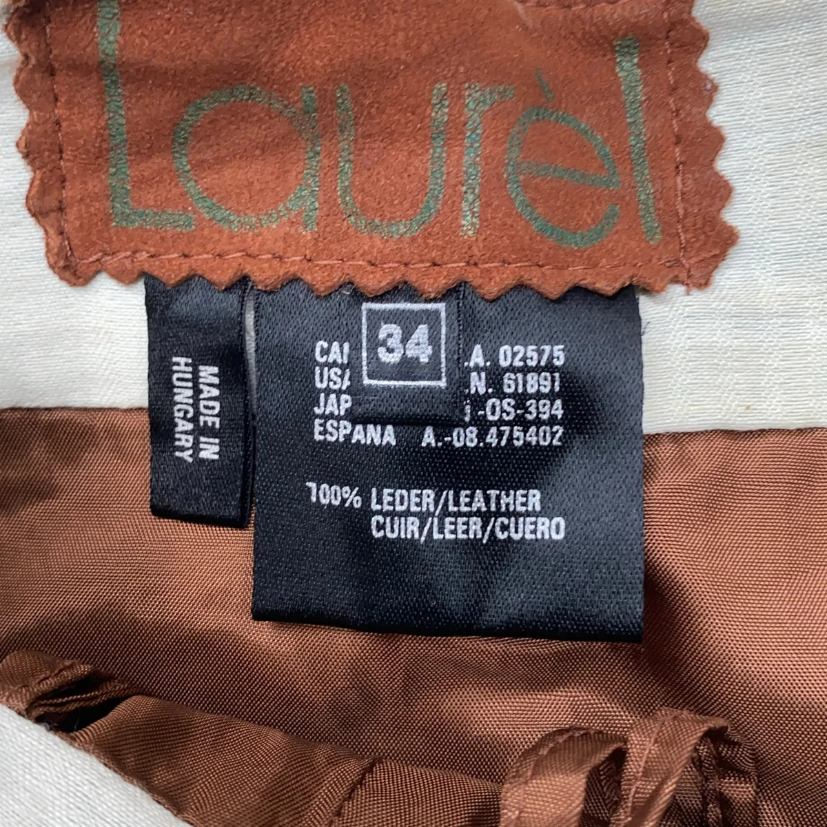 Laurèl, Wickelrock, Größe: 34, Braun, Leder, Einfarbig, Damen #e8w