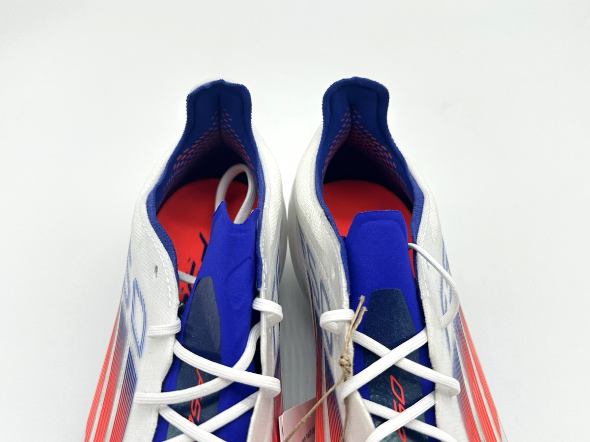 Adidas F50 Elite SG Men's Size 13 White Blue Solar Red Soccer