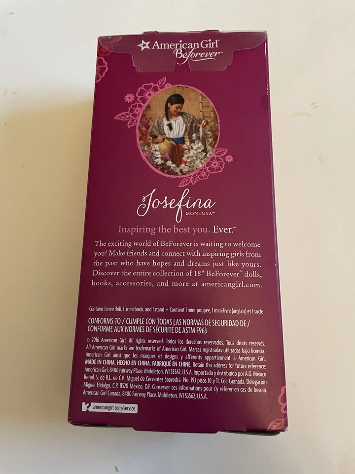 Mini muñeca American Girl Beforever Josefina 2016 edición especial - nueva en caja Foto 3 de 4