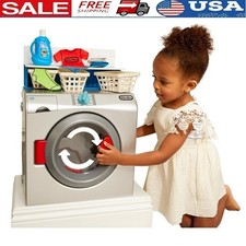 Interactive Pretend Play Washer Dryer Toy Kids 2 W/ Sounds  Accessories New
