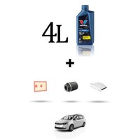 Hoffcar Wartungsset 3 Filter Und 4L ÖL FüR VW Sharan II (7N) 1.4 TSI 110Kw Ab