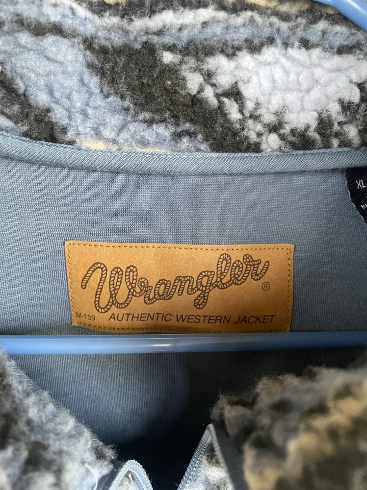 Suéter Wrangler Talla XL Azteca Americana Sherpa Western Polar Foto 2 de 4
