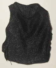 WWE Plain Black T Shirt Accessory Action Figure Mattel Elite Wrestling