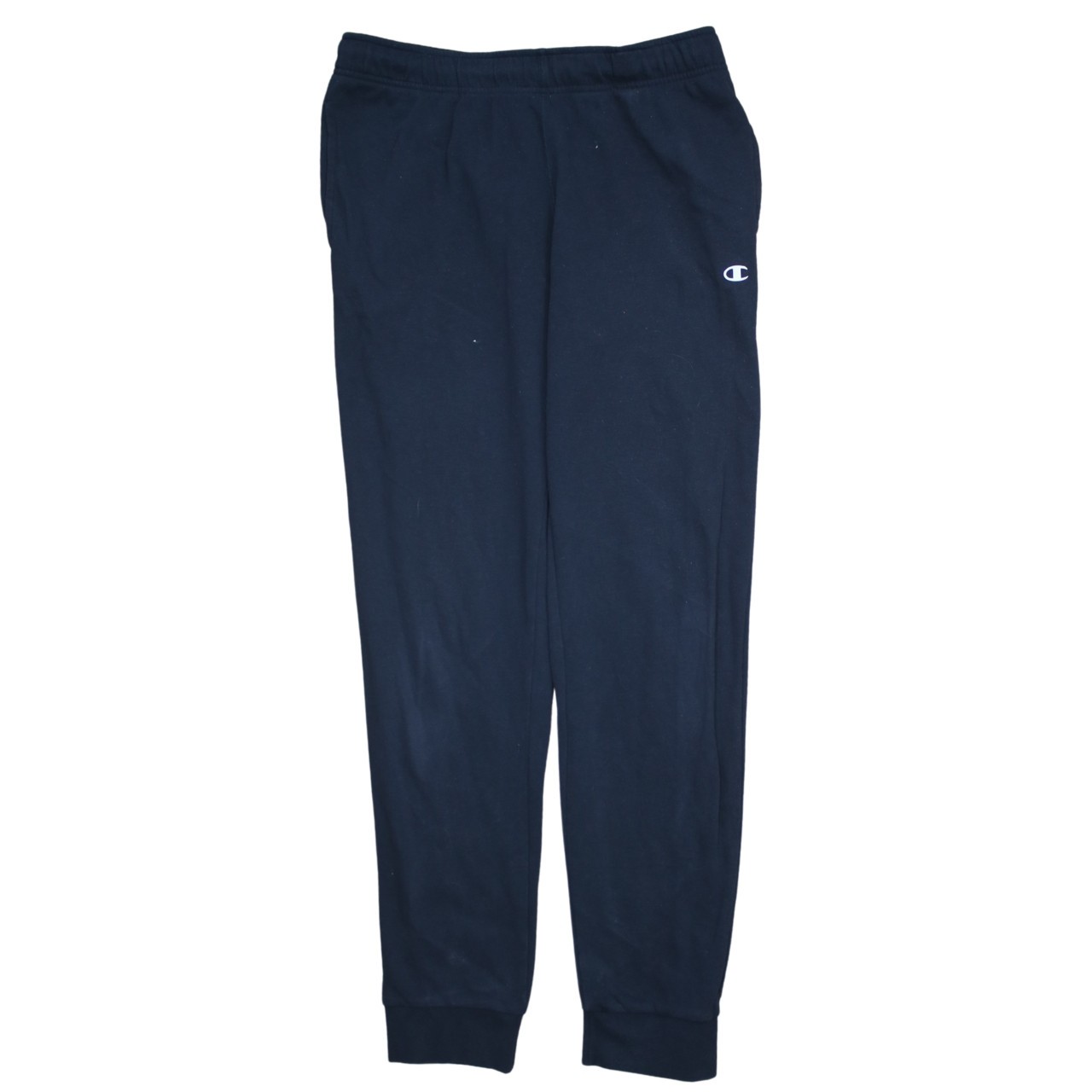 Champion Mens Joggers Navy Blue Cotton Blend Elastic Waist Cuffed Sweatpants L