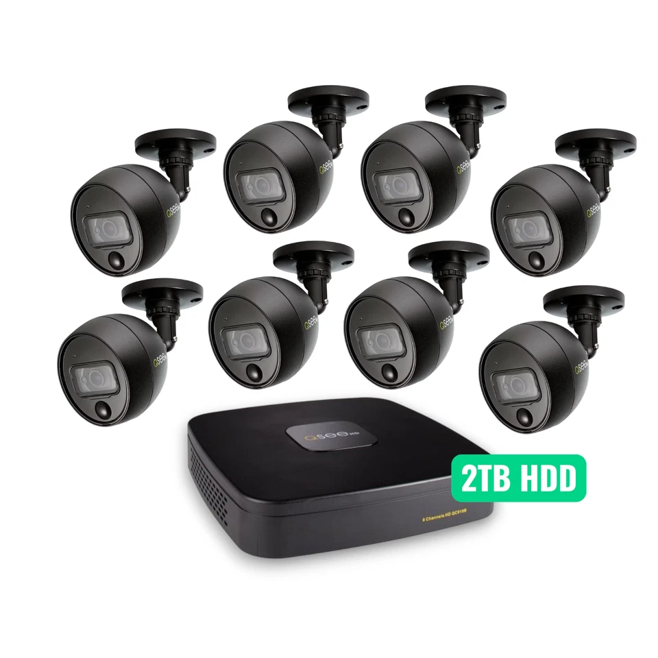 ✅Sistema de Vigilancia DVR de 8 Canales Q-See HDD de 2TB y 8 Cámaras 1080p Modelo QC918B✅ Foto 2 de 4