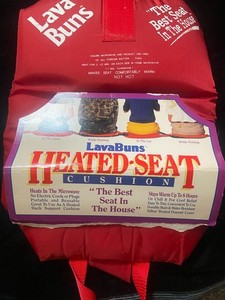 Lava Buns Heated Seat Cushion  Football Hunting/Bleachers/ Tailgate