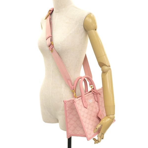 MCM Tote Bag Himmel Small Shoulder Bag Rotes MWTESAC01P6001 Color Pink Women