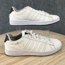 K-Swiss Court Casper Shoes Men 7.5 Classic Sneaker Lace Up Low Top Comfort White