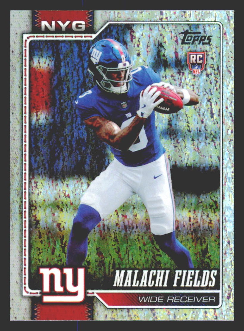 Topps Flagship Football Rookies Malachi Fields #330 Sand Glitter (RC)