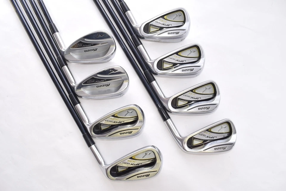 8pcs Mizuno JPX 800 XD Forged 5-6-7-8-9-PW-GW-SW Iron set Flex SR MI-100 RH - Image 3 of 4