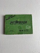 Auto Bridge Deluxe Pocket Model Play-Yourself Bridge Game, No. PA Vintage