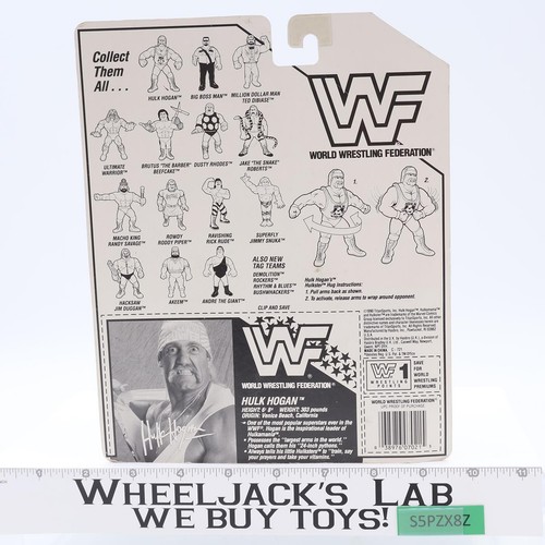 Hulk Hogan WWF Wrestling 1990 Hasbro Vintage Action Figure NEW MOSC SEALED - Picture 2 of 2