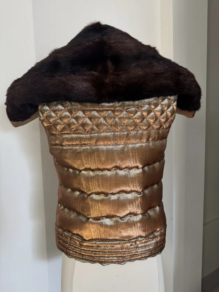 Chaleco Just Cavalli con piel real talla 40 Foto 4 de 4