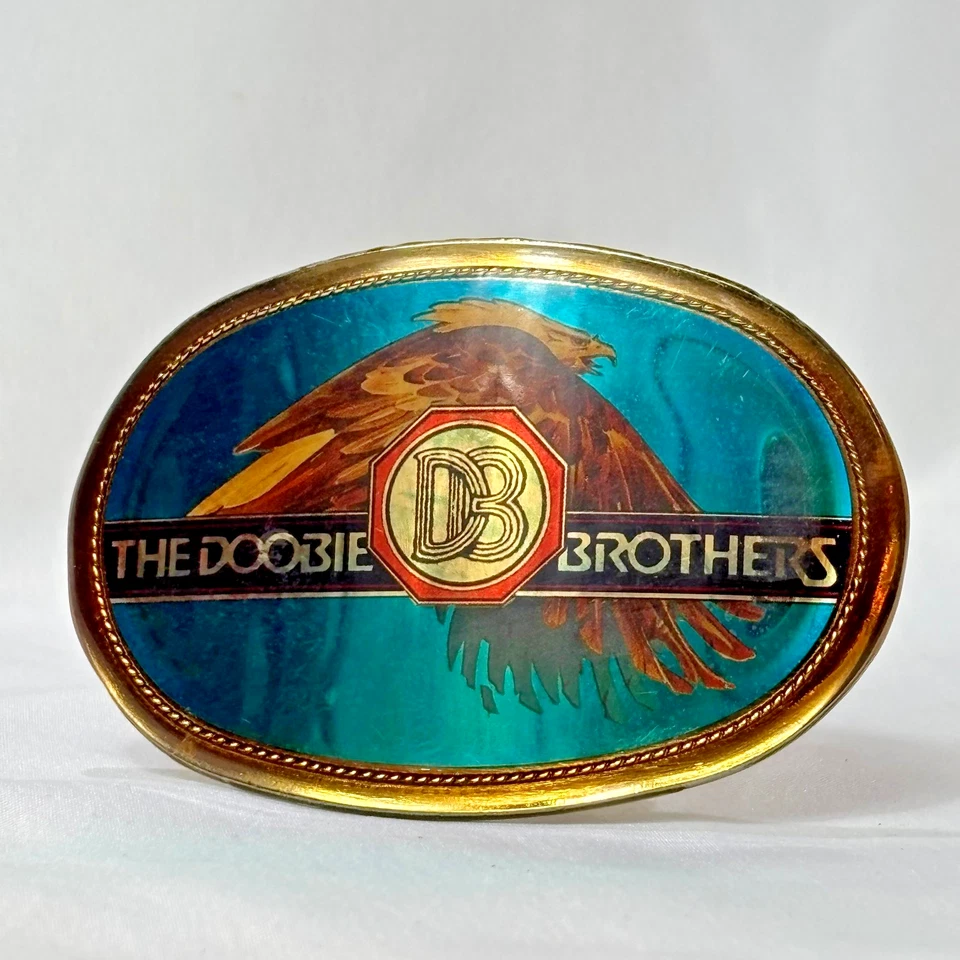 1977 Pacifica THE DOOBIE BROTHERS Belt Buckle Classic Rock Band Western Style - Image 2 of 4