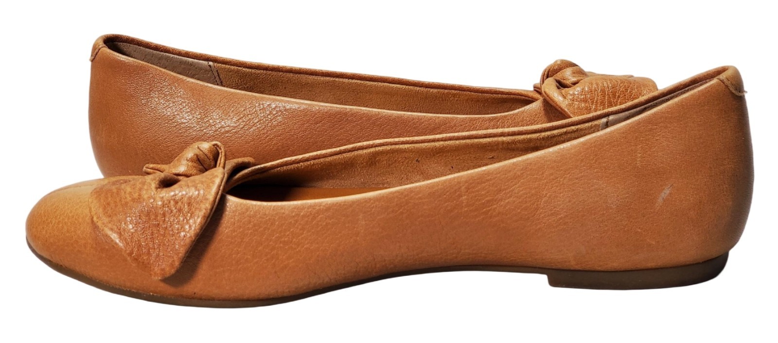 Born Handcrafted Footwear Woman’s Flat Shoes Brown Leather Size 7 M