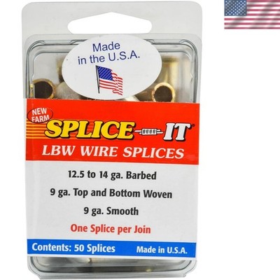 100-Pc Stainless Steel Fence Wire Splices Set for Durable Repairs (Model LBW)