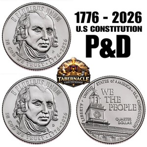 2026 P D U.S. Constitution SemiQ Quarter Set PRESALE SHIPS AFTER 8/25