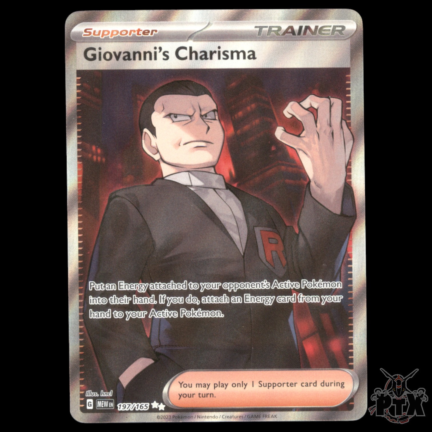 Giovanni's Charisma 197/165 SV: Scarlet & Violet 151 NM Pokemon