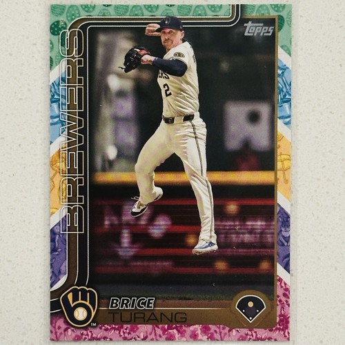 2025 Topps Series 1 Brice Turang Easter Tin Exclusive Milwaukee Brewers #45 SSP