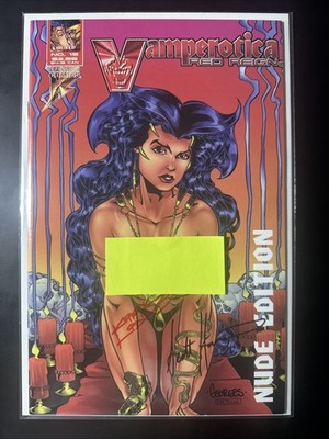 VAMPEROTICA RED REIGN #19 (Brainstorm 1996) Risque SIGNED By Liondo & Harrison 2