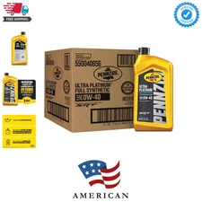 Ultra Platinum Full Synthetic 0W-40 Motor Oil, 1 Quart 6 Pack