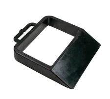 13-3/8" x 11-5/8" x 2" Rubber Pallet Jack Heavy Duty Wheel Stopper w/ Built-I...