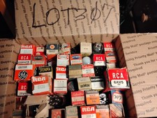 Box untested mix of vacuum tubes. Lot 307