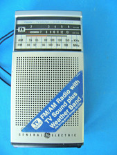 VTG GE Portable Radio Model 7-2934A AM/FM/TV Sound/Weather Works 