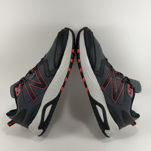 New Balance 410 V7 Trail Running Shoe Mens Size 9 D Gray Red Athletic Sneakers - Picture 7 of 9