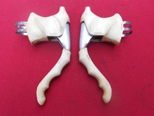 Vintage Weinmann Dawes Brake Levers white Hoods 22-24mm retro Road bike L