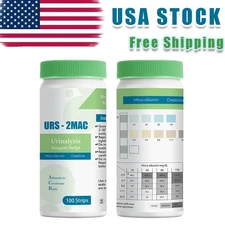 Urine Test Strips Micro Albumin &Creatinine At-Home Kidney Health Urinalysis Kit